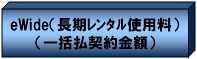 eWide(長期レンタル)使用料